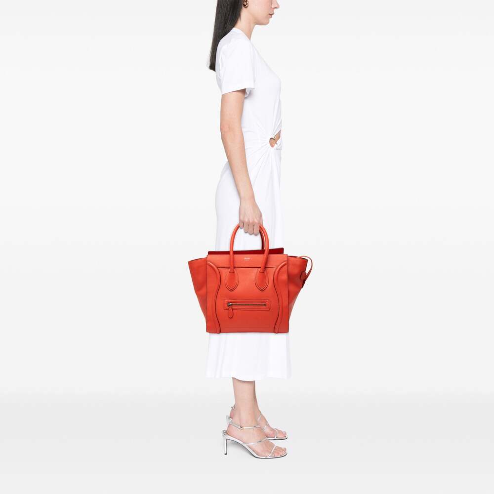 Celine Luggage Bag Grainy Leather Mini #298046C88B - Picture 7 of 7